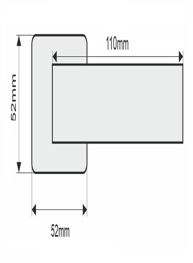 شريدا طقم مقابض أبواب شريدا زد أسود - موديل 446 | مقبض ذراع فاخر من الفولاذ المقاوم للصدأ مع غطاء لثقب المفتاح | طلاء أسود مطفي | متين وأنيق | أدوات أبواب عصرية - Image 4